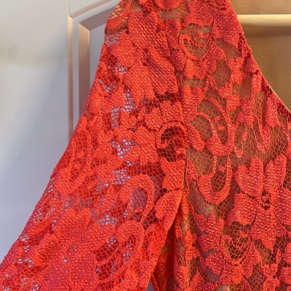 Lace Carmen Marc Valvo Dress - Picture 5 of 6